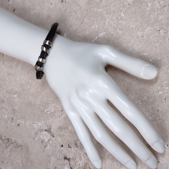 Silpada Sterling Silver/Leather Cord Bracelet - Picture 2 of 10